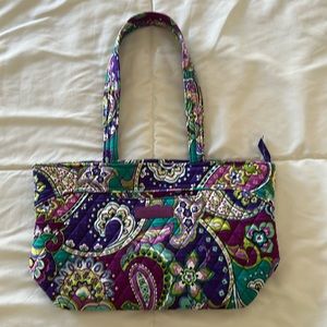 Vera Bradley Cloth Handbag, Purple Paisley